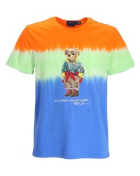 Polo Ralph Lauren Polo Bear Print Colour Block T Shirt
