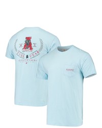 TUSKWEA R Light Blue Alabama Crimson Tide Logo Arch Comfort Colors T Shirt At Nordstrom