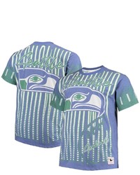 Mitchell & Ness Royal Seattle Seahawks Jumbotron Big Tall T Shirt