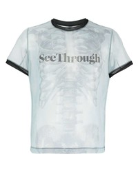 Doublet See Through Skeleton Print T Shirt