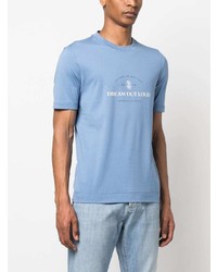 Brunello Cucinelli Slogan Print Jersey T Shirt