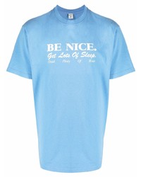 Sporty & Rich Slogan Print T Shirt
