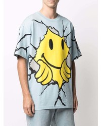 Chinatown Market Smiley Dry Wall Print T Shirt