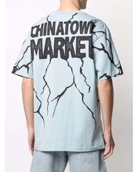 Chinatown Market Smiley Dry Wall Print T Shirt