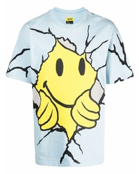 Chinatown Market Smiley Dry Wall Print T Shirt