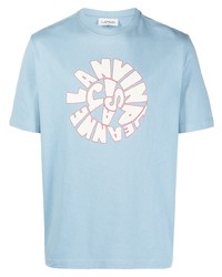 Lanvin Swirl Logo Print T Shirt