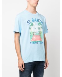 MC2 Saint Barth Tennis Print Cotton T Shirt