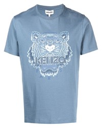 Kenzo Tiger Motif Logo Print T Shirt
