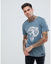 Just Junkies Tiger Print T Shirt