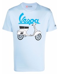 MC2 Saint Barth Vespa Print Crew Neck T Shirt