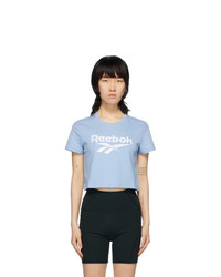 Reebok Classics Blue Vector Crop T Shirt