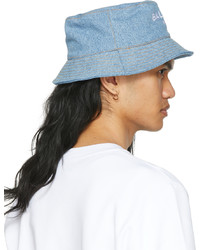 Balmain Blue Denim Bucket Hat