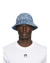 Marine Serre Blue Denim Bucket Hat
