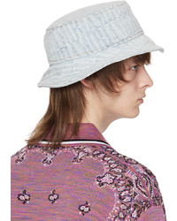 Amiri Blue Repeat Bucket Hat