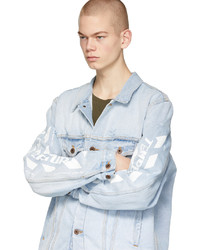 Off-White Blue Denim Temperature Jacket