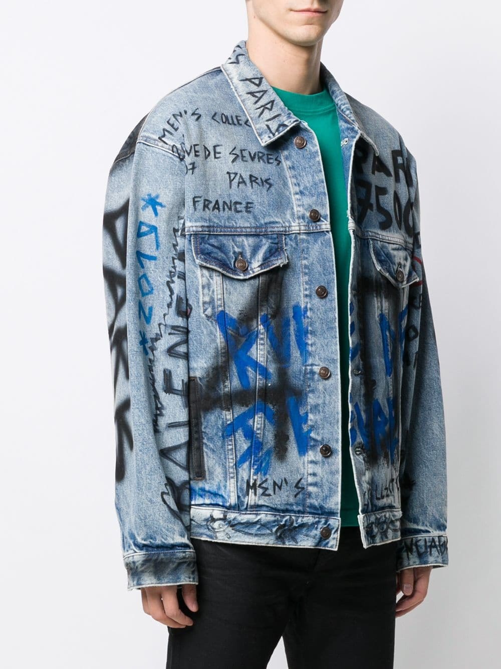 Balenciaga Graffiti Big Fit Jacket, $2,190 | farfetch.com | Lookastic