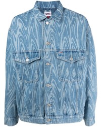 Tommy Jeans Wave Print Denim Jacket
