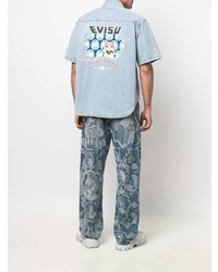 Evisu Short Sleeve Denim Shirt