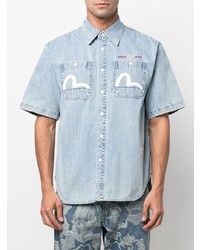 Evisu Short Sleeve Denim Shirt