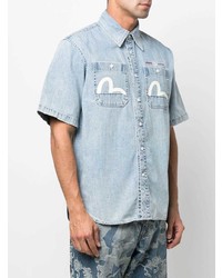 Evisu Short Sleeve Denim Shirt