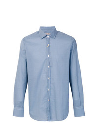 Canali Abstract Print Button Down Shirt