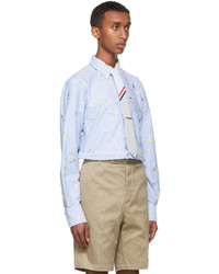 Thom Browne Blue Surfer Icon Classic Fit Shirt