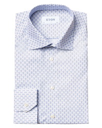 Eton Contemporary Fit Print Dress Shirt