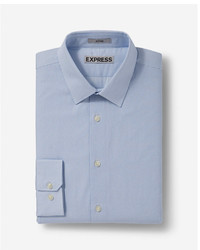 Express Fitted Micro Print Dress Shirt
