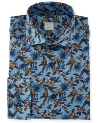 Ike Behar Floral Print Dress Shirt Multi