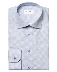 Eton Micro Medallion Crease Resistant Dress Shirt