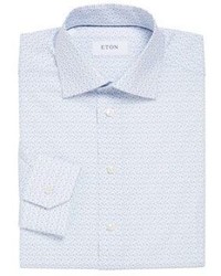 Eton Slim Fit Floral Printed Dress Shirt