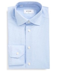 Eton Slim Fit Micro Print Dress Shirt