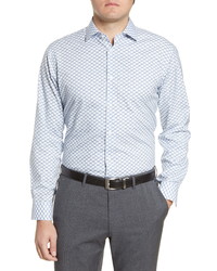 Nordstrom Men's Shop Trim Fit Non Iron Dot Dress Shirt