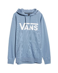 Light Blue Print Fleece Hoodie