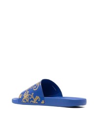 VERSACE JEANS COUTURE Baroccoflage Printed Slides