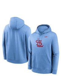 Nike Light Blue St Louis Cardinals Cooperstown Collection Logo Club Pullover Hoodie At Nordstrom