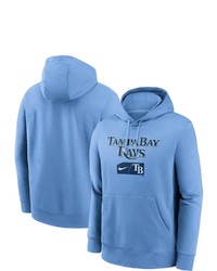 Nike Light Blue Tampa Bay Rays Team Lettering Club Pullover Hoodie