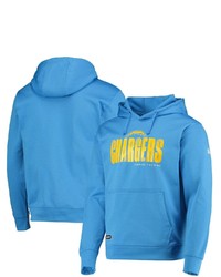 New Era Powder Blue Los Angeles Chargers Combine Authentic Hard Hash Pullover Hoodie