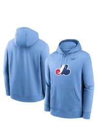 Nike Powder Blue Montreal Expos Cooperstown Collection Logo Club Pullover Hoodie At Nordstrom