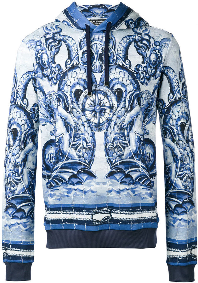 Dolce & Gabbana Printed Hoodie, $775 | farfetch.com | Lookastic