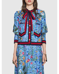 Gucci New Flora Silk Jacket