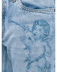 Dolce & Gabbana Angel Print Jeans