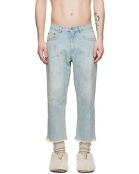 ERL Blue Smudged Jeans