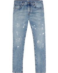 Off-White Diag Stripe Distressed Jeans