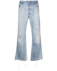 GALLERY DEPT. Distressed Effect Wide Leg Denim Jeans
