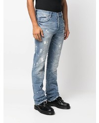 purple brand Distressed Slim Cut Jeans