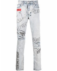 Ksubi Graffiti Print Slim Fit Jeans