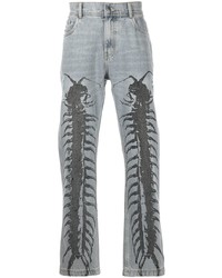 Pleasures Insect Print Straight Leg Jeans