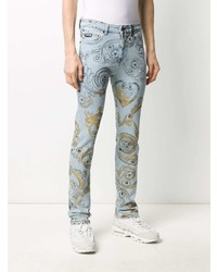 VERSACE JEANS COUTURE Logo Printed Slim Fit Jeans