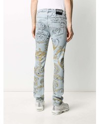 VERSACE JEANS COUTURE Logo Printed Slim Fit Jeans